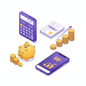 연말정산, 계산기, 돈